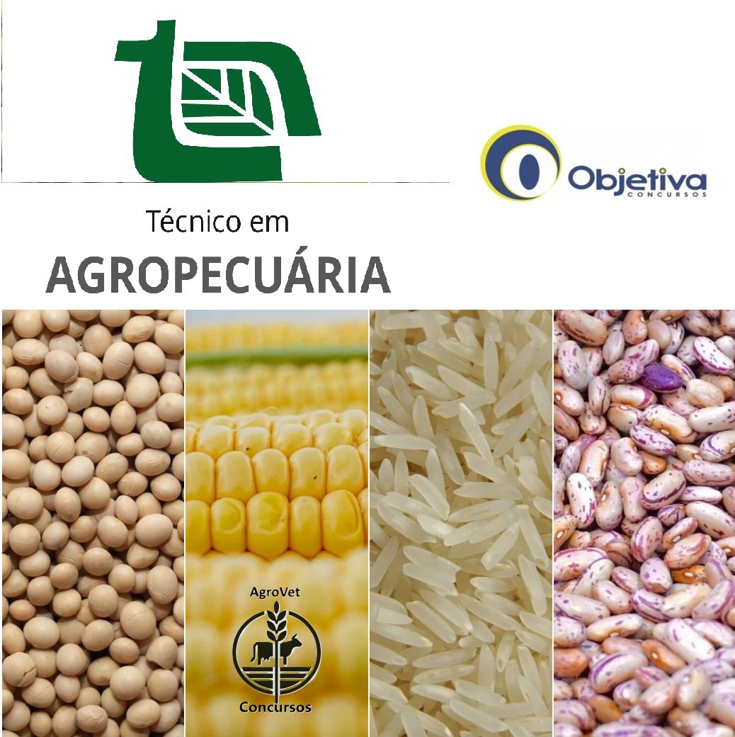 Técnico em Agropecuária – 50 Questões de Concursos – Banca: Objetiva – Comentadas – Amostra Grátis